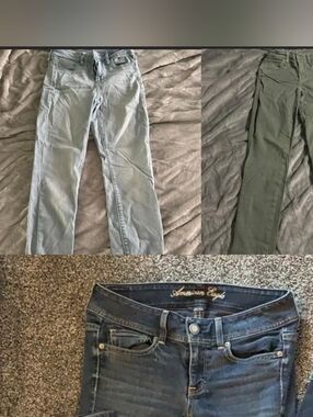 American Eagle Outfitters Light Blue Stretch Jeans